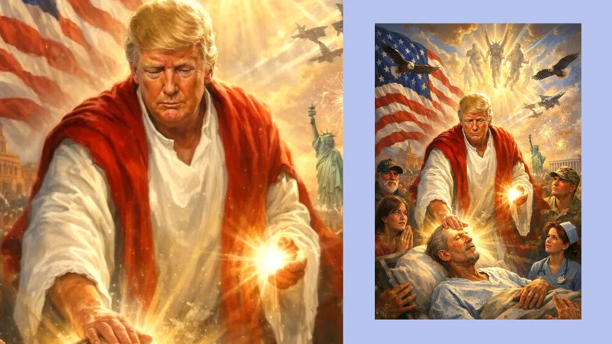 Trump posts image of himself as Jesus after attacking Pope Leo