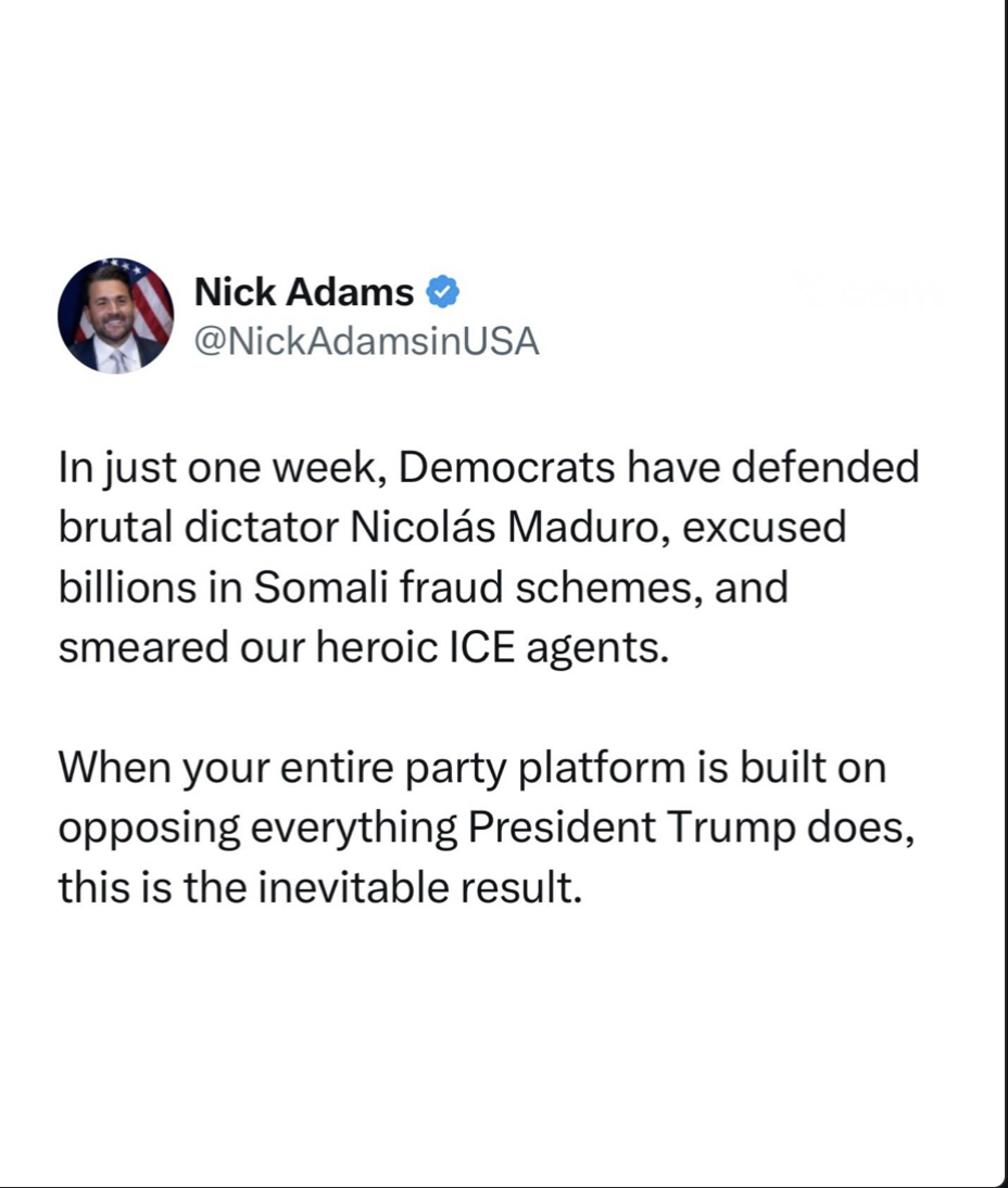 Dems hate Trump more than they love America.