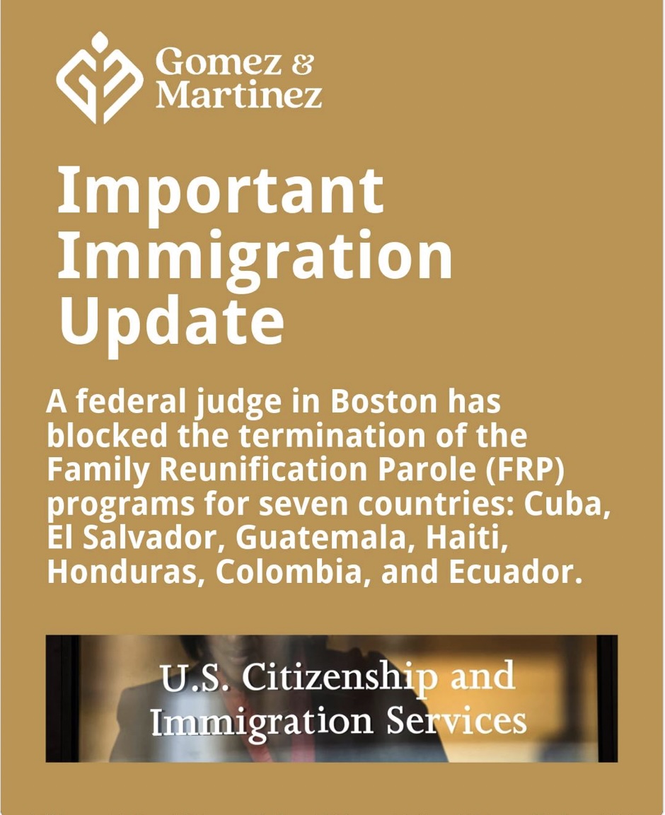Important Immigration Update.