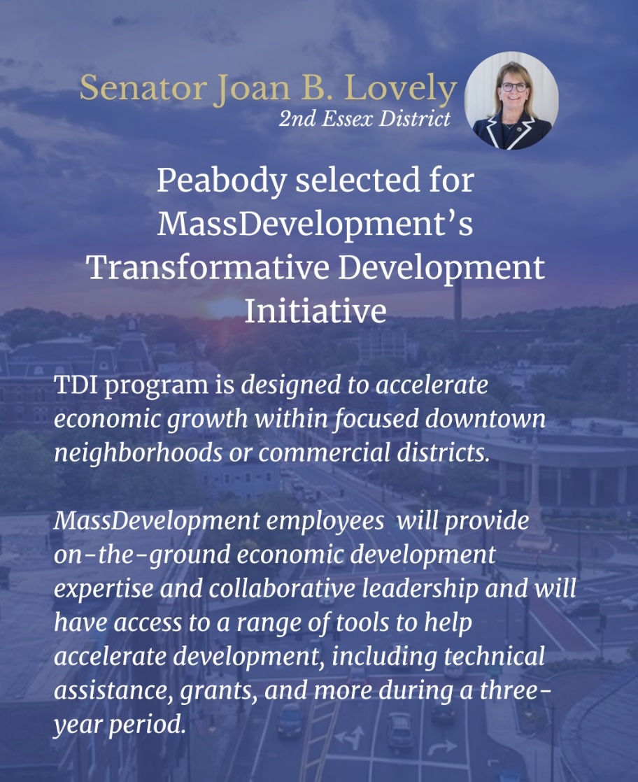 Exciting news that Peabody has been selected by MassDevelopment for the Transformative Development Initiative.