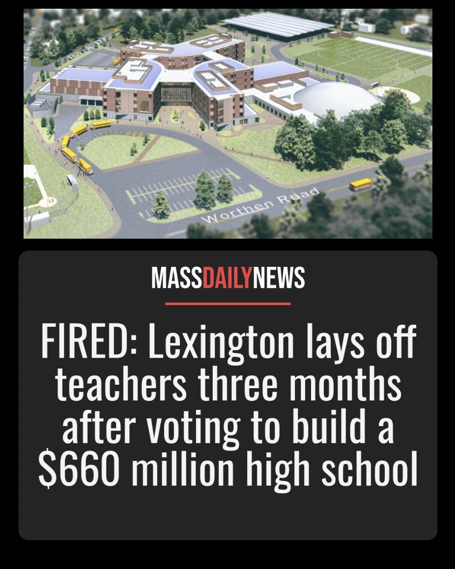 Lexington lays off teachers just three months after approving a $660 million high school.