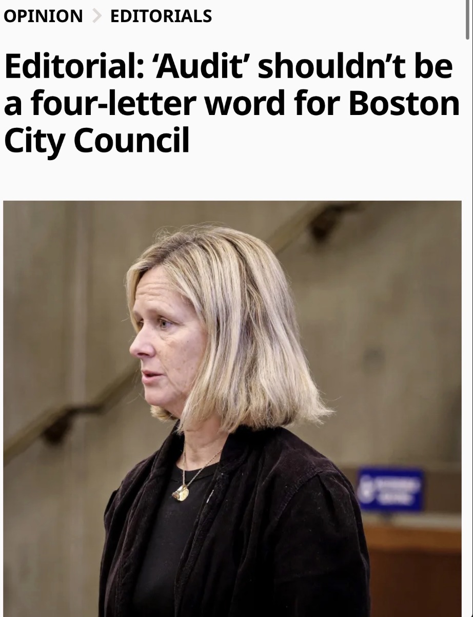 $100 million budget hole, a 13% property tax hike, and Boston City Hall won’t even allow a vote to audit the books.