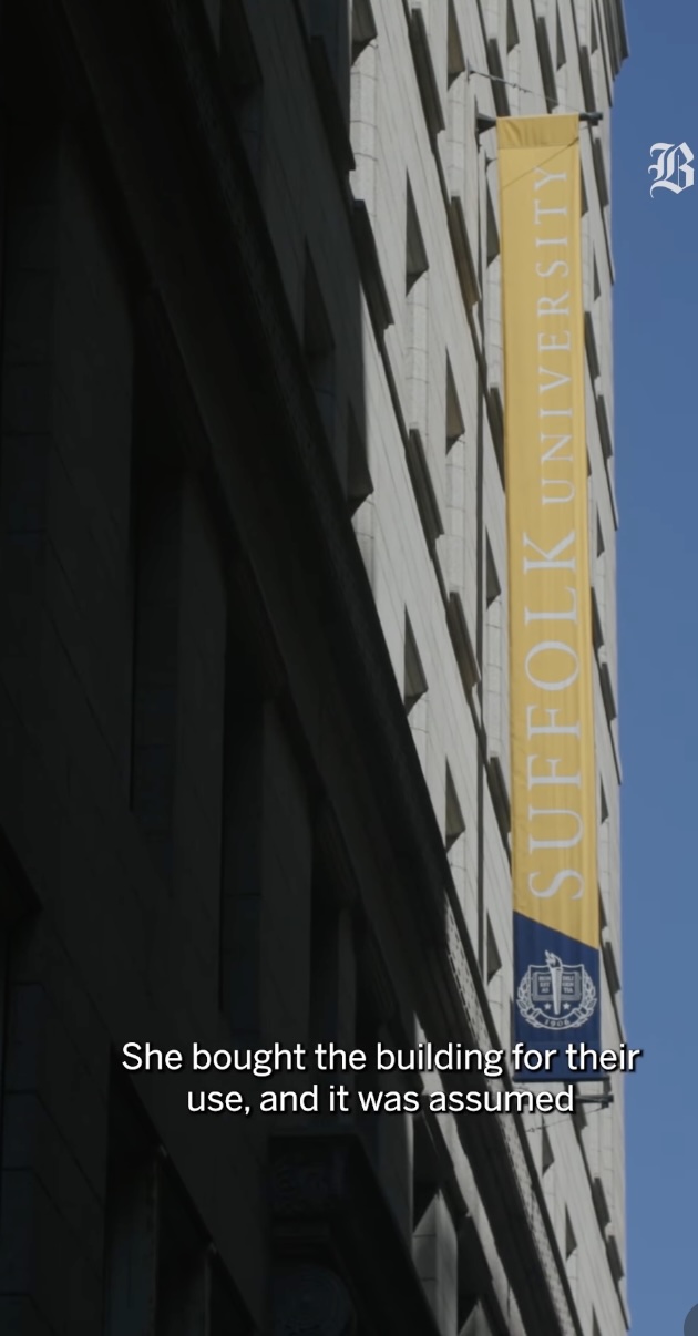 Suffolk University is caught up in the middle of a years-long estate fight over a downtown building