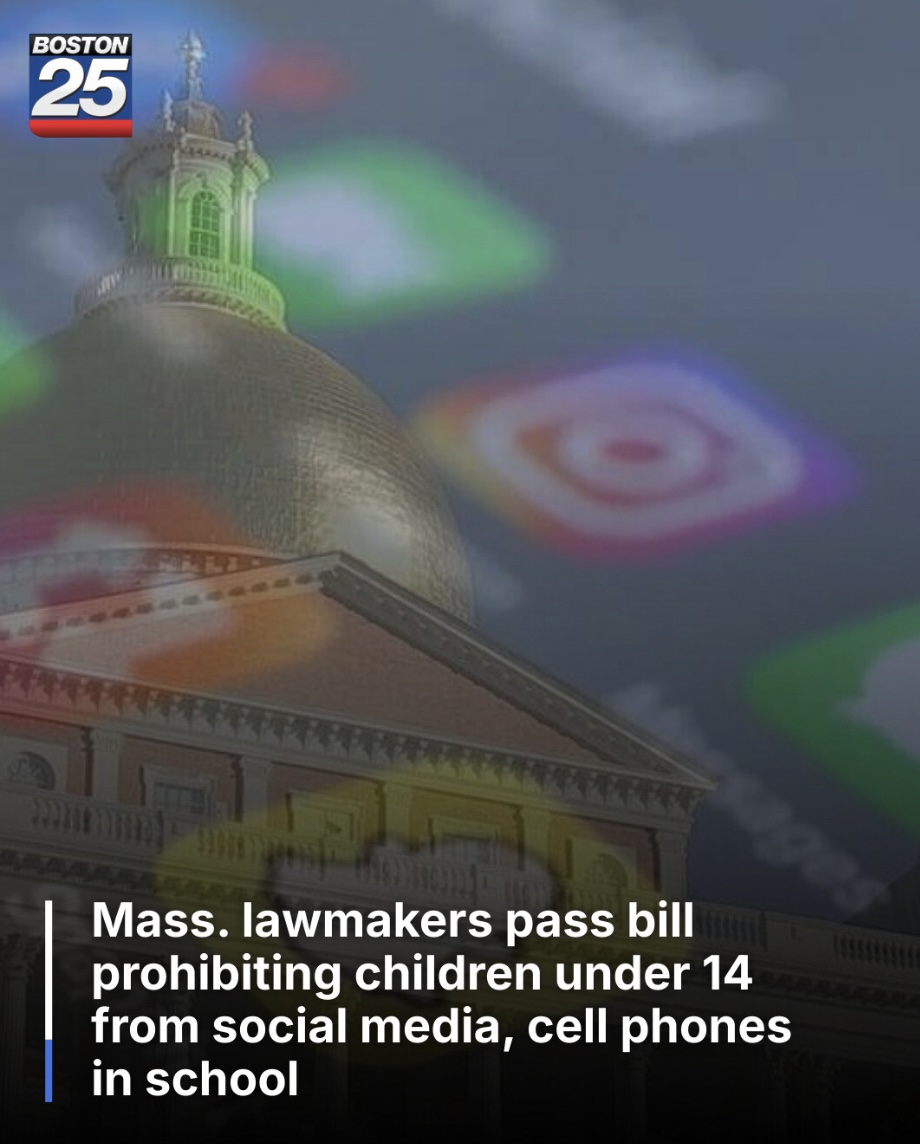After meeting in the Massachusetts State House for over 8 hours, lawmakers on Wednesday voted "YES" on a bill that would restrict social media use for teens and children and ban cell phones in schools.