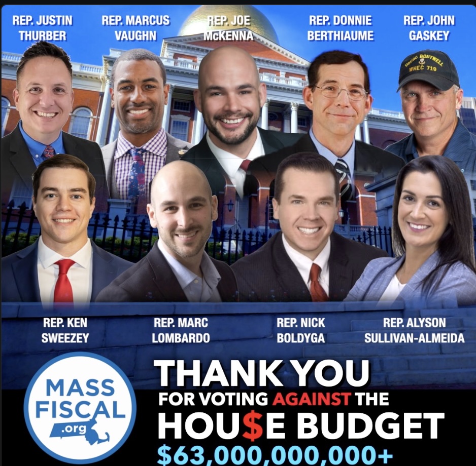 Thank you to the 9 legislators who stood up and voted NO on the $63B+ budget.