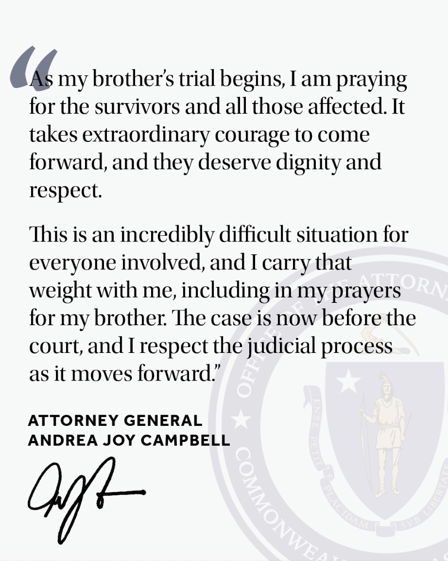 As my brother’s trial begins, I am praying for the survivors and all those affected.