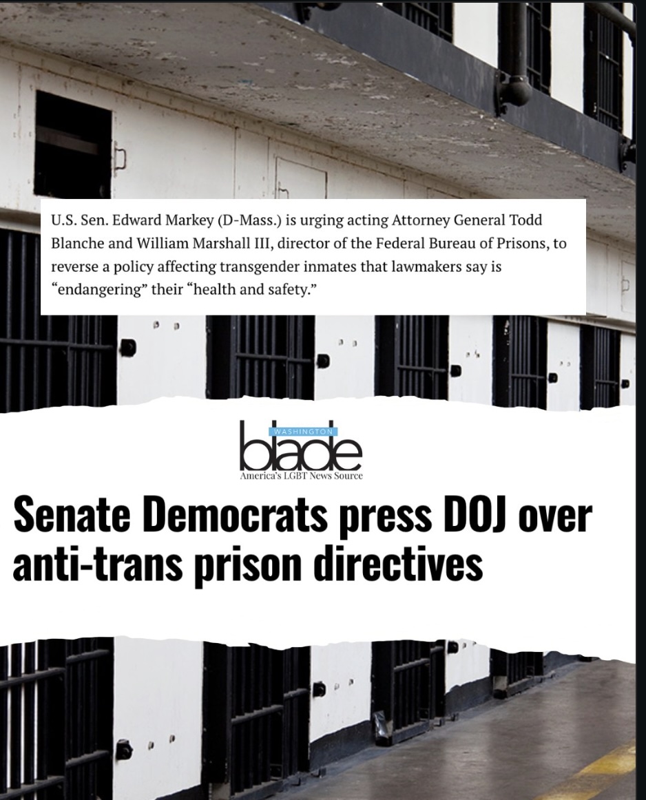 The DOJ and Board of Prisons are systematically stripping protections for transgender Americans and taking away their dignity