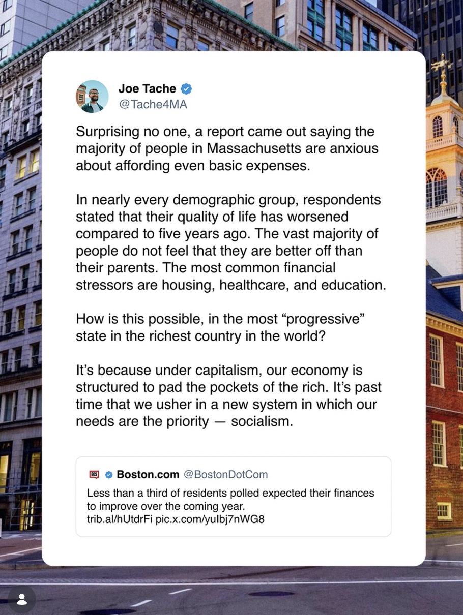 Surprising no one, a report came out saying the majority of people in Massachusetts are anxious about affording even basic expenses.