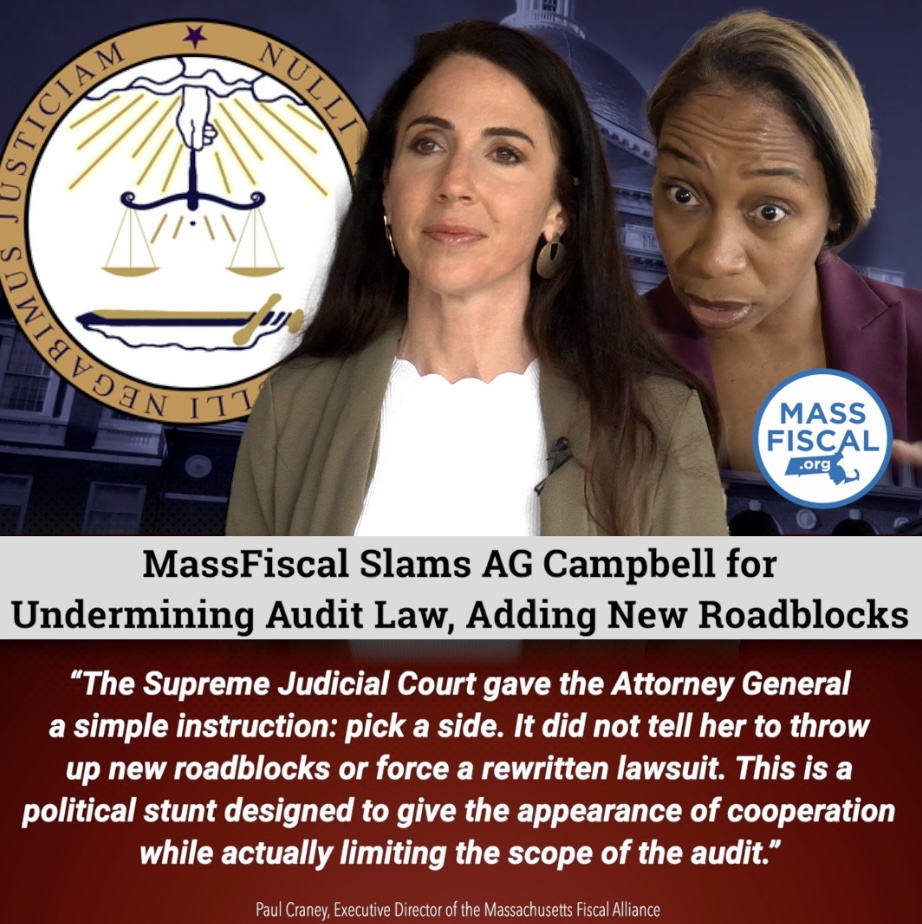 MassFiscal Slams AG Campbell for Undermining Audit Law, Adding New Roadblocks