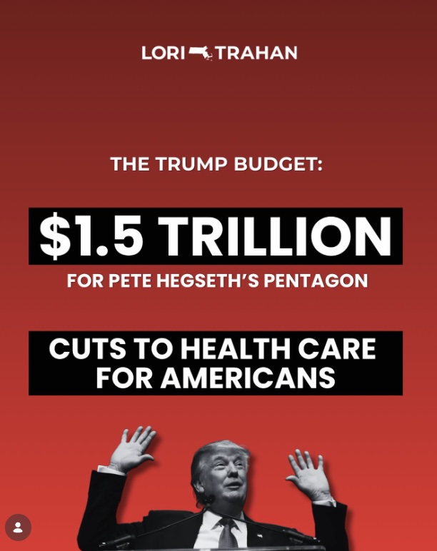 Trump’s budget: Gut Americans’ health care to pay for $1.5 TRILLION for Pete Hegseth’s Pentagon.