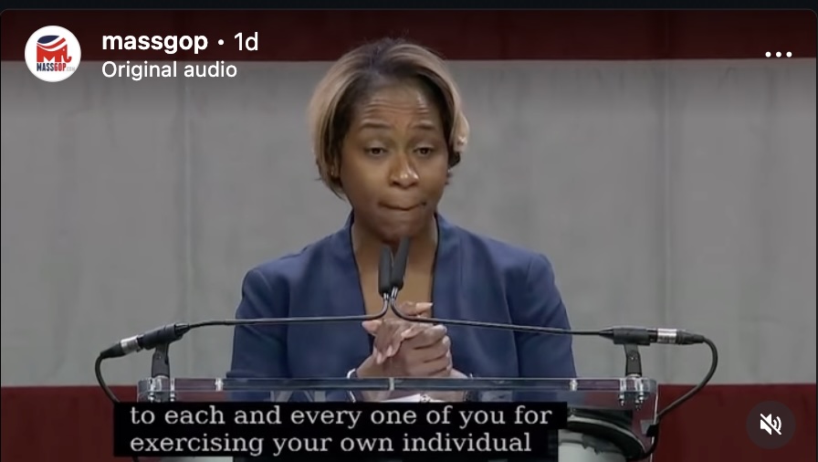 Ironic that Andrea Campbell and @massdems call showing up today an “act of resistance” when they run the whole state.