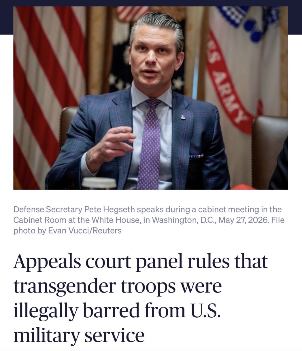 Banning patriotic Americans from serving in the military because they are trans is just plain bigoted.