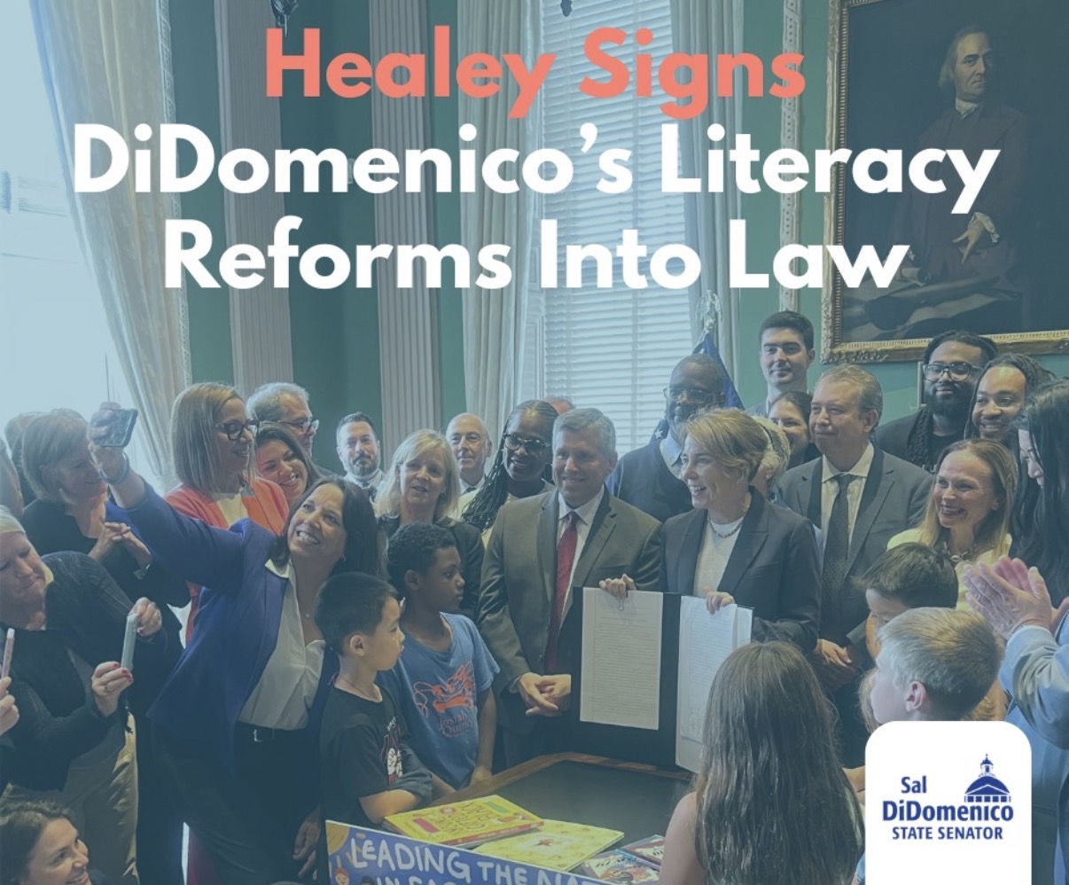 Healy Signs DiDomencio’s Literacy Reforms Into Law