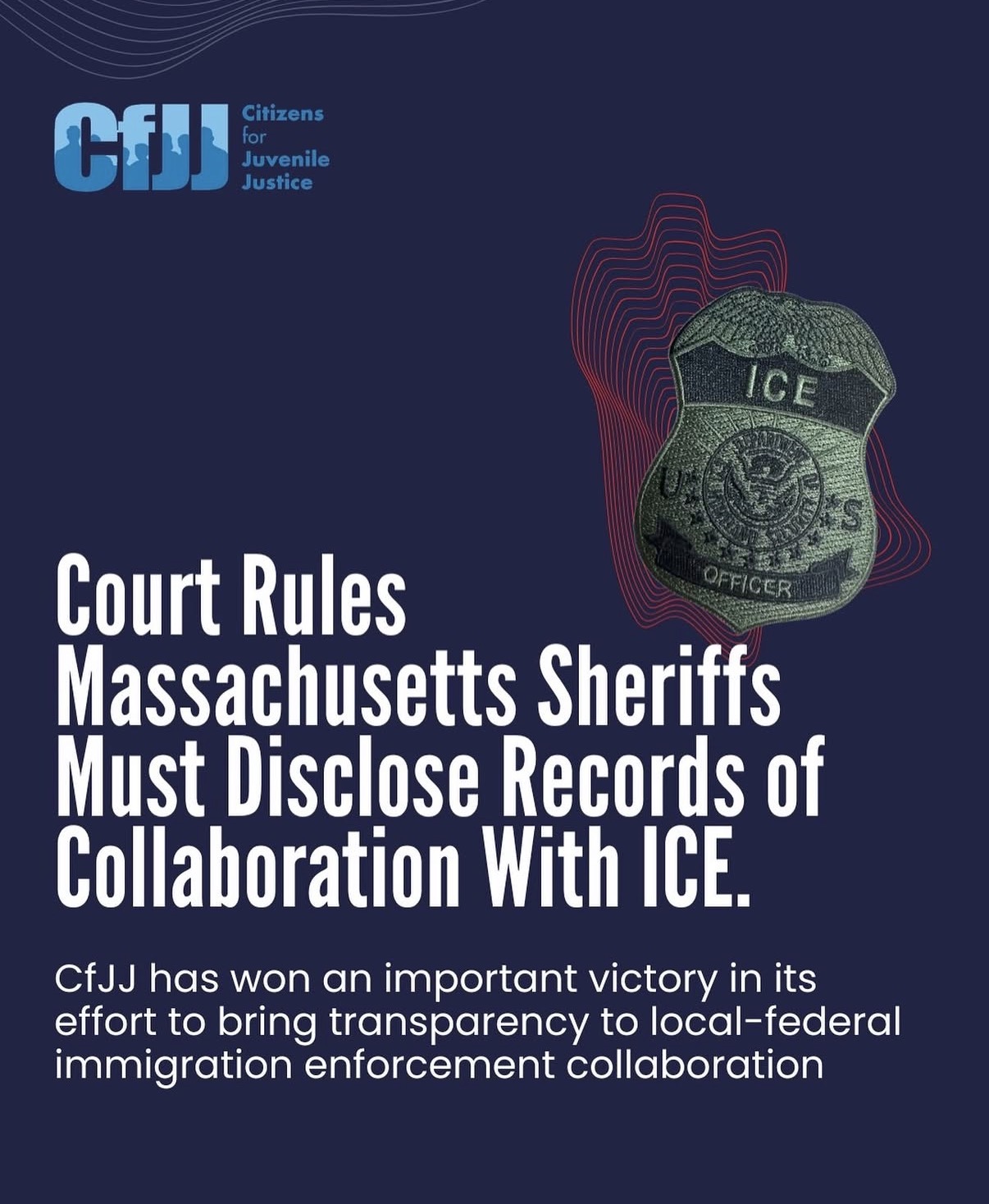 CfJJ has won an important victory in its effort to bring transparency to local-federal immigration enforcement collaboration.