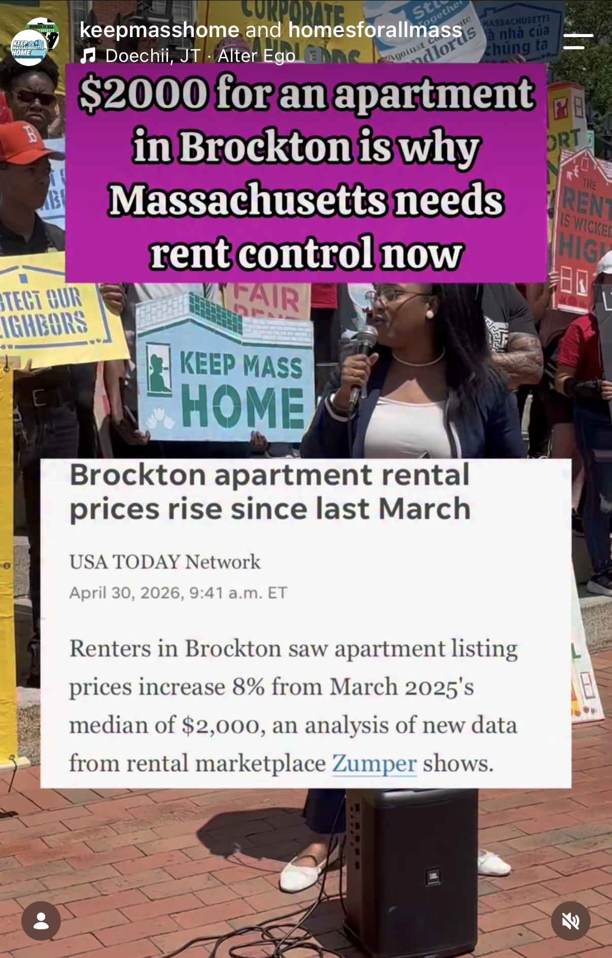 $2,000 for an apartment in Brockton is why Massachusetts needs rent control now
