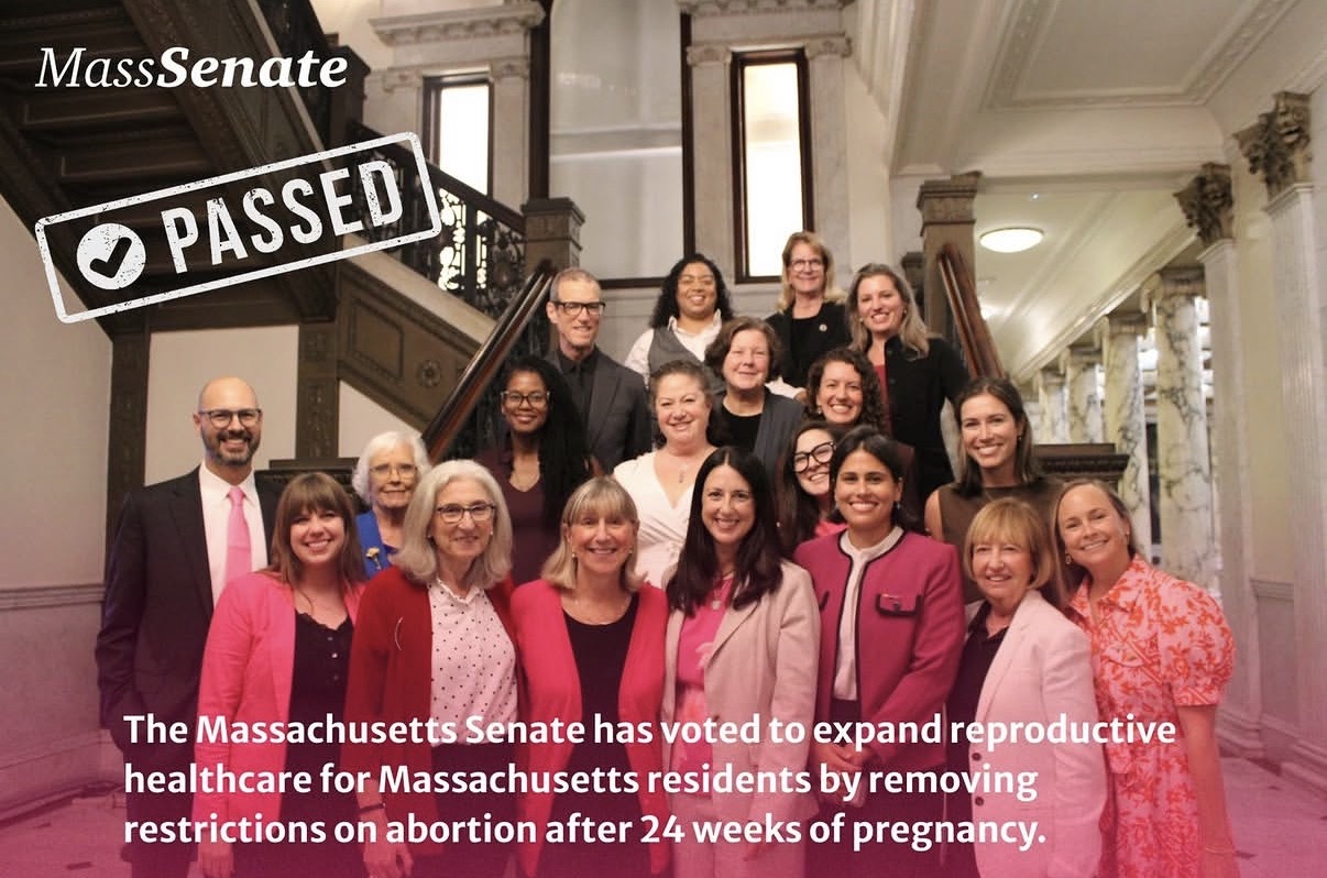 Today the Massachusetts Senate voted to expand reproductive healthcare for Massachusetts residents by removing restrictions on abortion after 24 weeks of pregnancy.
