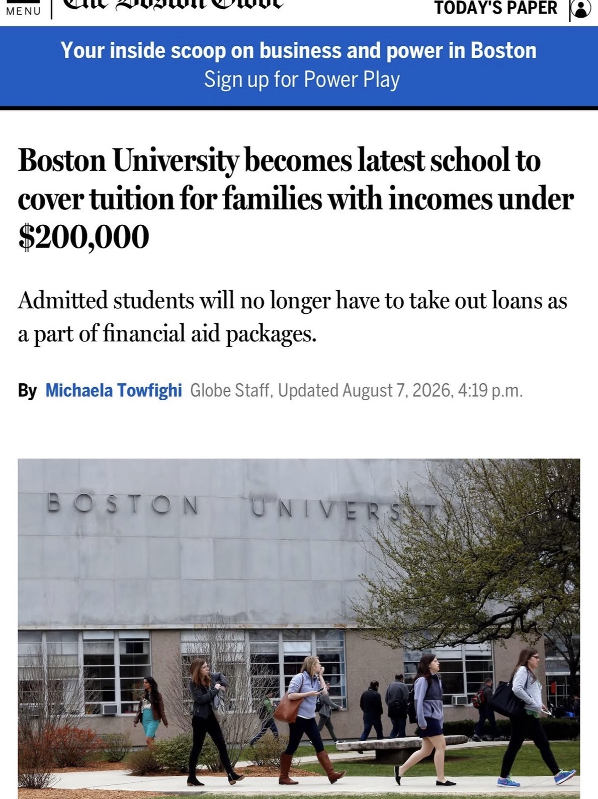Free tuition for families making under $200K. That’s a game changer for economic mobility—and exactly the kind of bold move that can change what’s possible for families. 