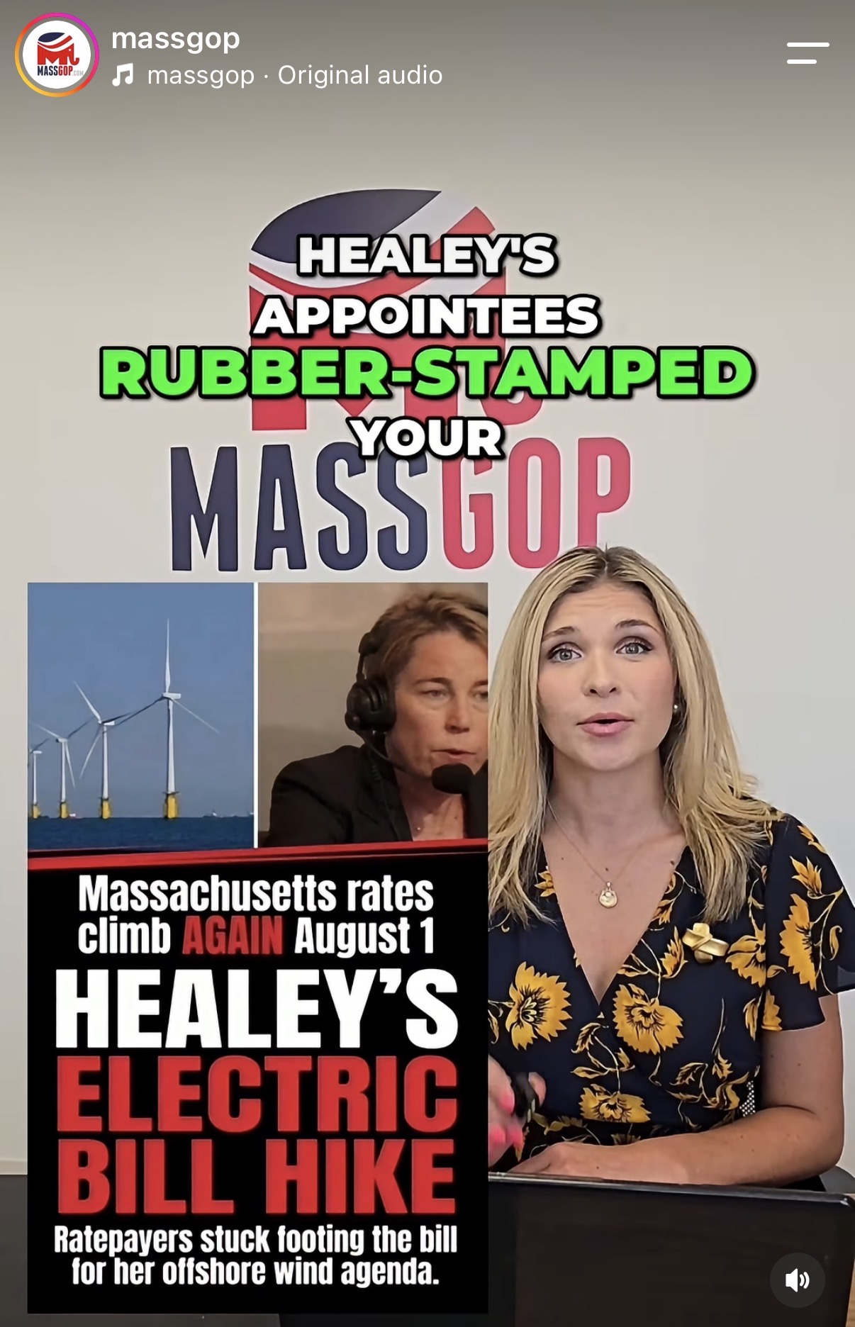 Massachusetts cannot afford four more years of energy rate hikes from Maura Healey. 