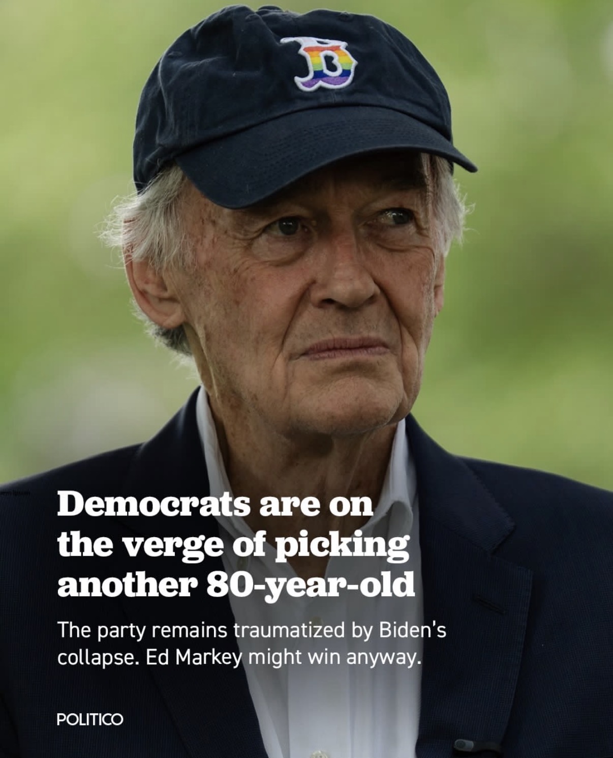 Ed Markey’s campaign knows he’s old – he’s served in Congress since before his primary challenger, 47-year-old Rep. Seth Moulton, was even born.