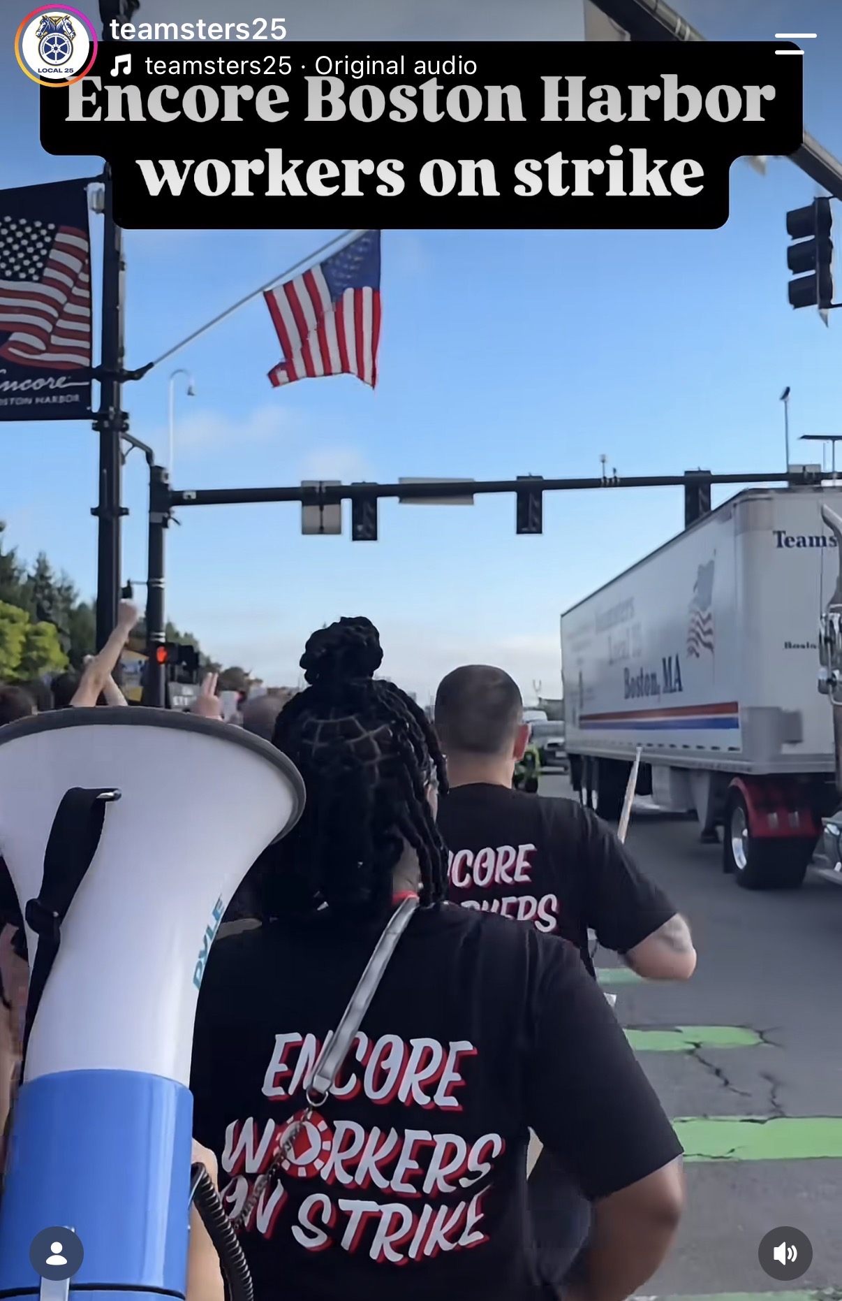Encore Boston Harbor Strike: Teamsters Local 25 and UNITE Here Local 26 workers went on strike at 7AM this morning.  We represent 211 workers in the warehouse, horticulture, call 