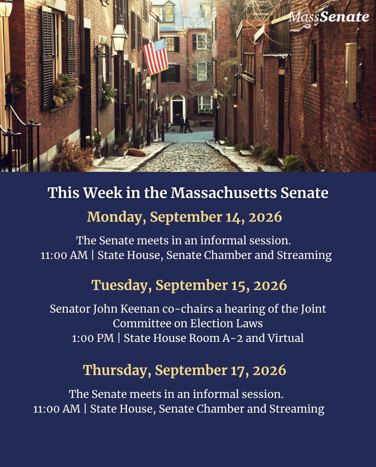 This week in the Massachusetts Senate. #mapoli