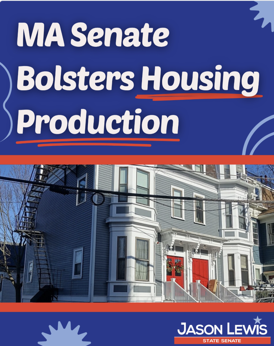 To generate new housing units, the Massachusetts Senate voted to allow two-family homes on all residentially zoned lots...