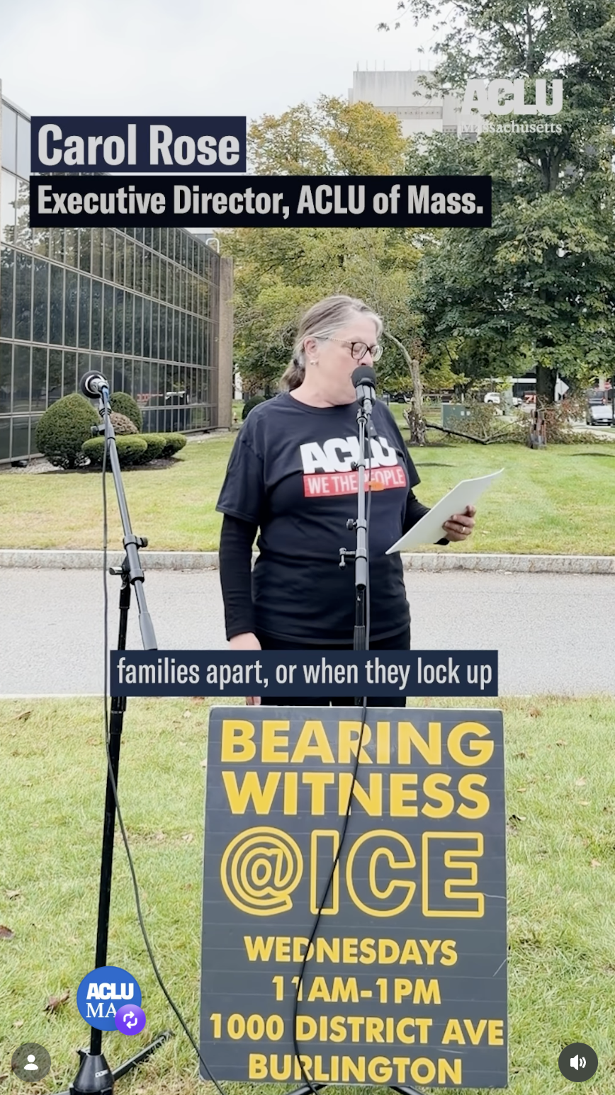 Every Wednesday, dedicated activists gather outside the ICE detention center in Burlington to stand against ICE’s cruelty. We were proud to join them today.