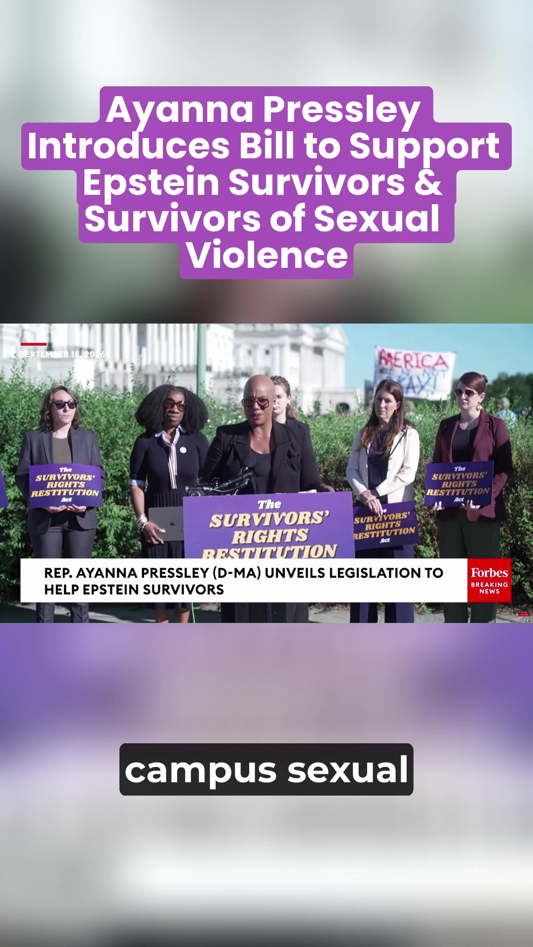 The financial, physical, and emotional trauma that survivors of sexual violence carry is a lifetime sentence. This is deeply personal to me.