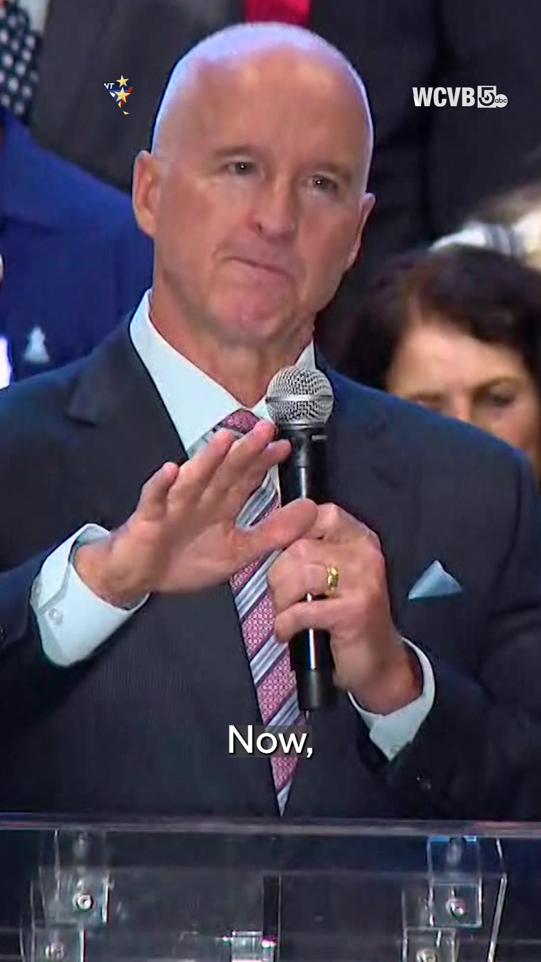 WATCH: Mike Minogue celebrated winning the Republican nomination nomination for Massachusetts governor, telling supporters his work ethic will help him take on Gov. Maura Healey in November.