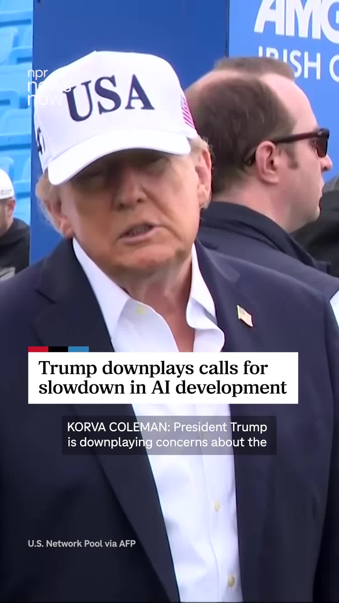 President Trump is downplaying concerns about the dangers of artificial intelligence. Anthropic's CEO suggested over the weekend the industry slow its development of AI to ensure more safeguards are put in place. 