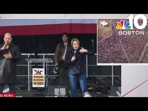 Gov. Maura Healey speaks at ‘No Kings' rally on Boston Common