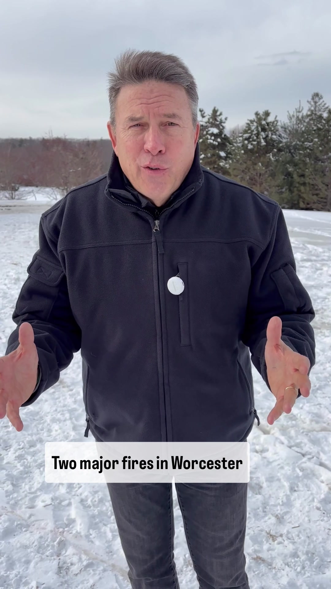 One person died early Wednesday after a massive fire destroyed a single-family Massachusetts home ... firefighters battled bitter cold, snow and freezing hoses.