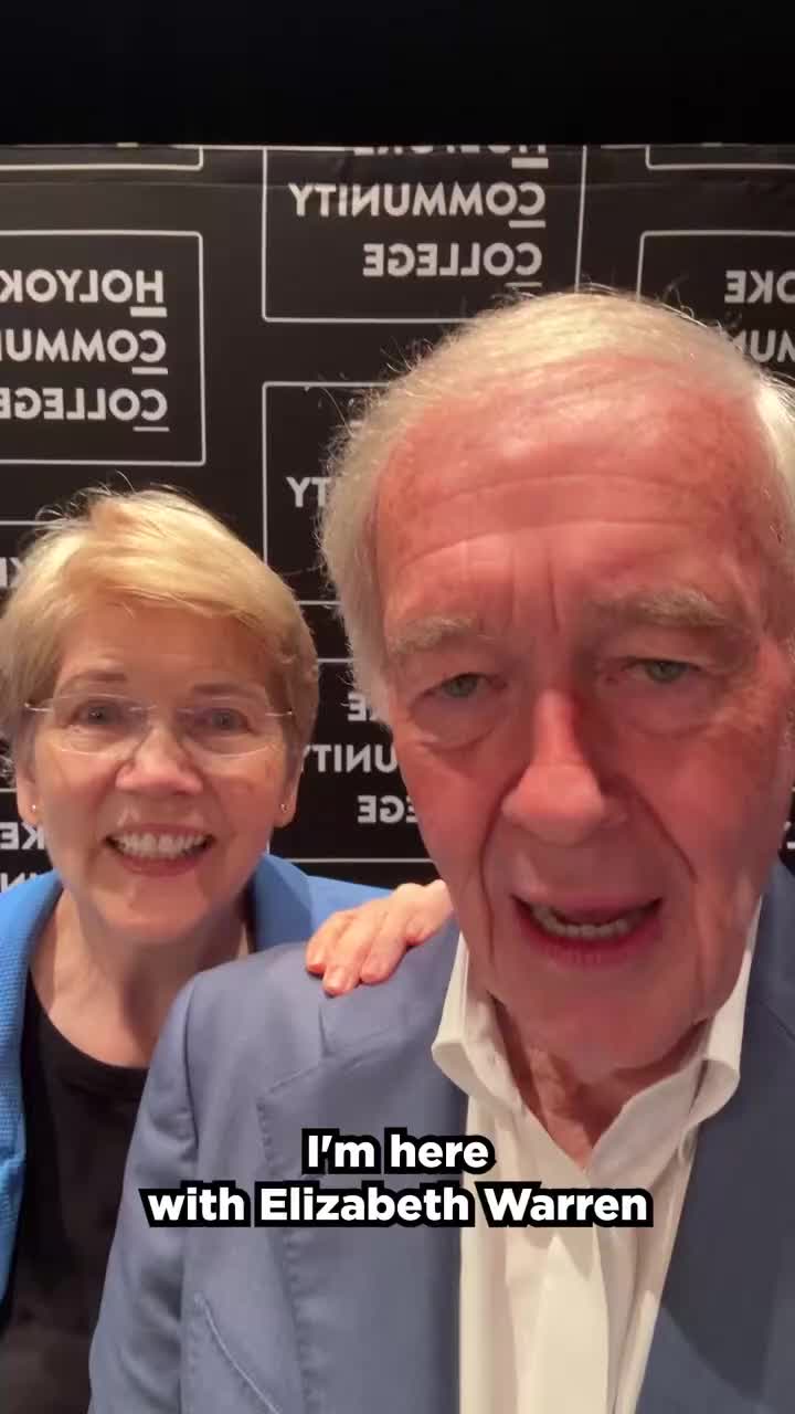 Thank you to everyone who came out for today’s Town Hall. Especially my progressive partner, @elizabethwarren. Together we will keep fighting to lower costs for working people across our Commonwealth.