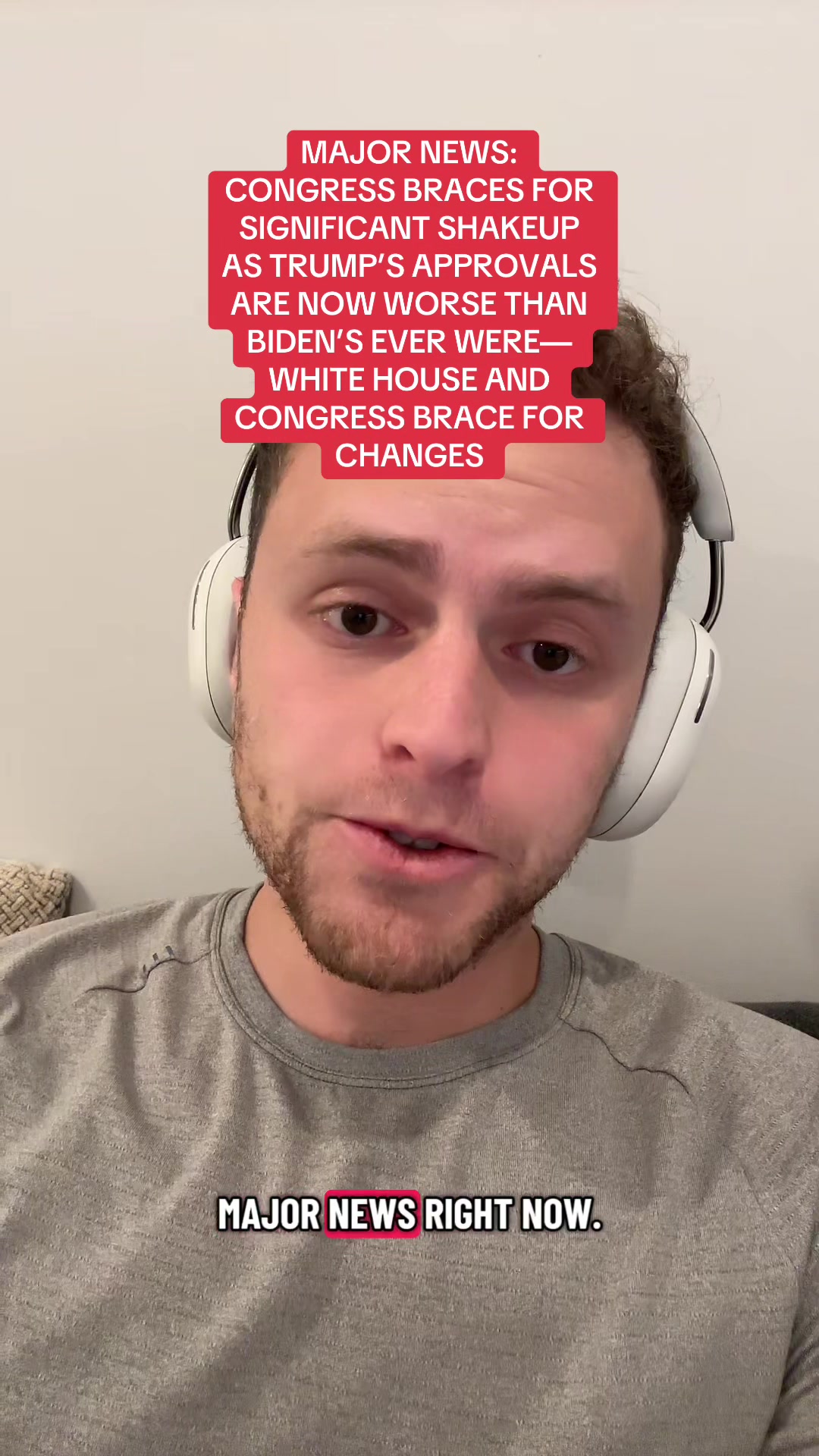 MAJOR NEWS: CONGRESS BRACES FOR SIGNIFICANT SHAKEUP AS TRUMP'S APPROVALS ARE NOW WORSE THAN BIDEN'S EVER WERE-WHITE HOUSE AND CONGRESS BRACE FOR CHANGES