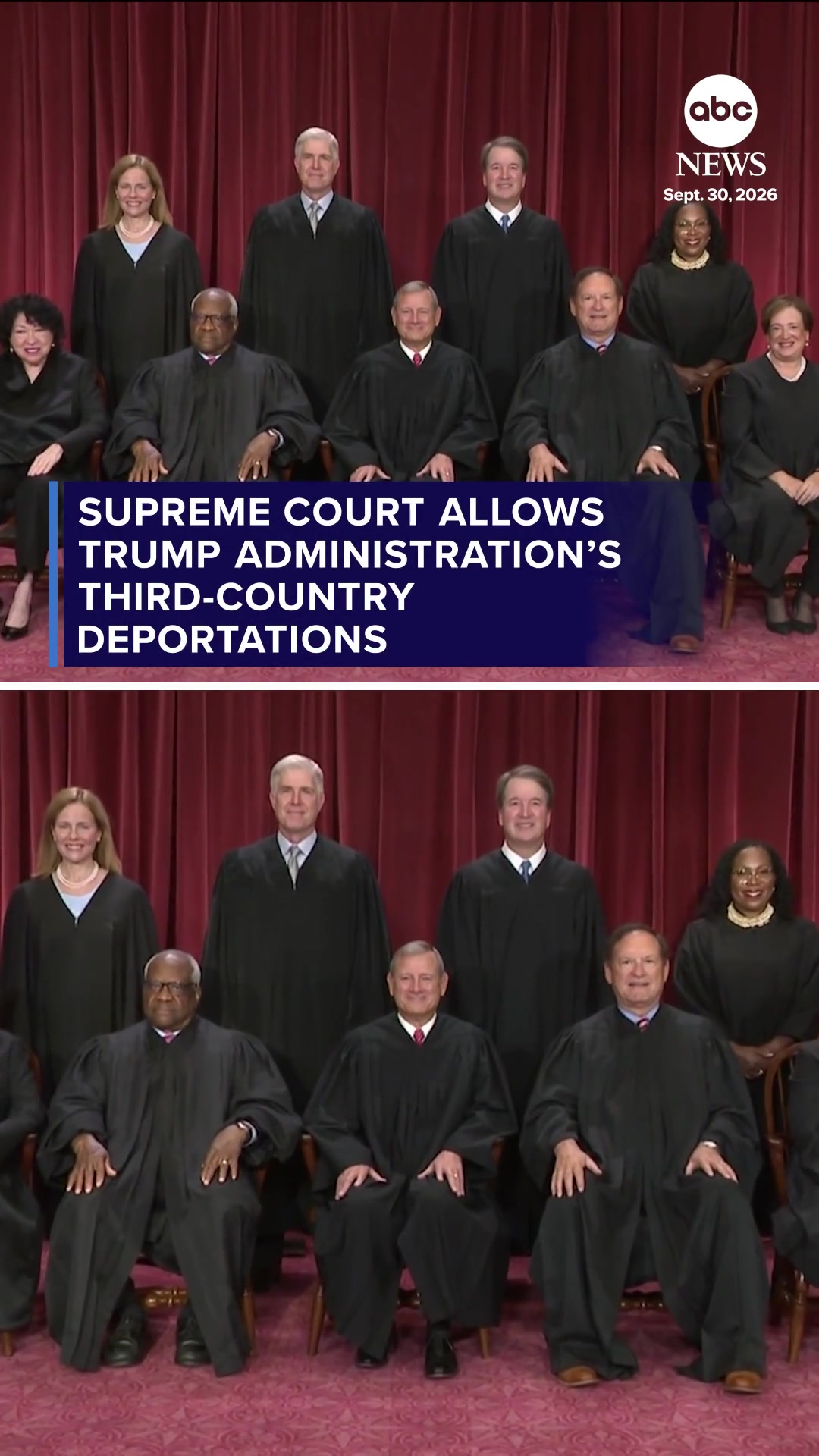 In a new move, the Supreme Court cleared the Trump administration to continue deporting migrants to third countries without prior notice as the justices prepare to hear arguments over the policy in December.