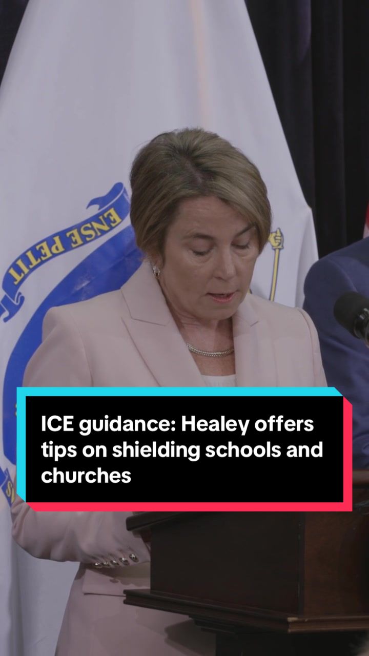 Governor Maura Healey rolled out new guidance on how school officials, child care and healthcare providers, and others should interact with immigration enforcement agents when they show up in sensitive locations in Massachusetts.