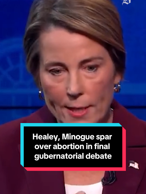 Governor Maura Healey and her Republican challenger, Michael Minogue, presented starkly different depictions of Massachusetts in their second and final debate Thursday. Their clear split on abortion was on full display when moderators asked Minogue whethe