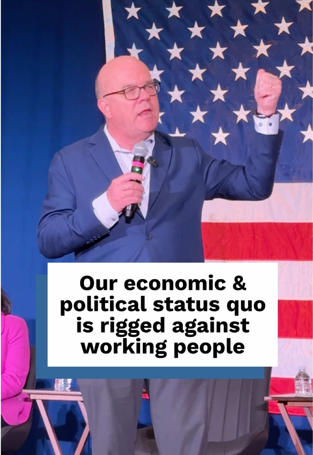 I am sick and tired of the economic and political status quo in this country that puts corporate greed and billionaire profits over the needs of working people. 