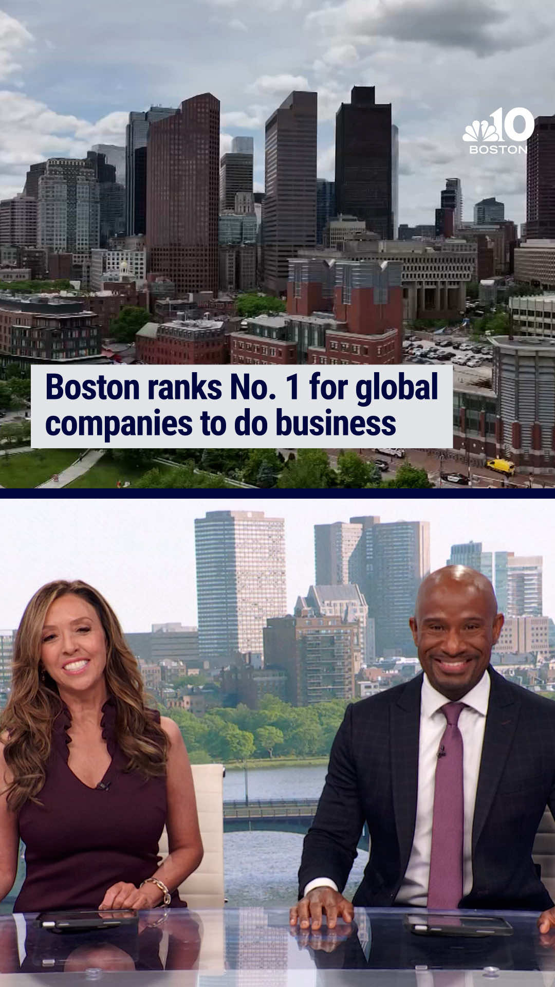 Boston leaped 10 spots year-over-year to claim the top spot in the annual list published by the Financial Times and the Nikkei index.