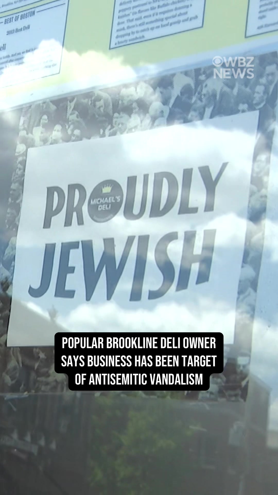 The owner of Michael's Deli in Coolidge Corner in Brookline, Massachusetts says he has been dealing with antisemitic vandalism for years, and this week it happened again.