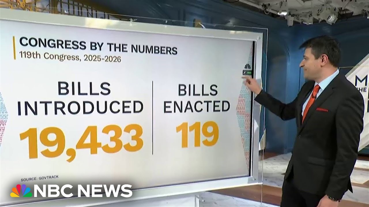 'Less than 1%' of bills introduced in this Congress have been enacted into law
