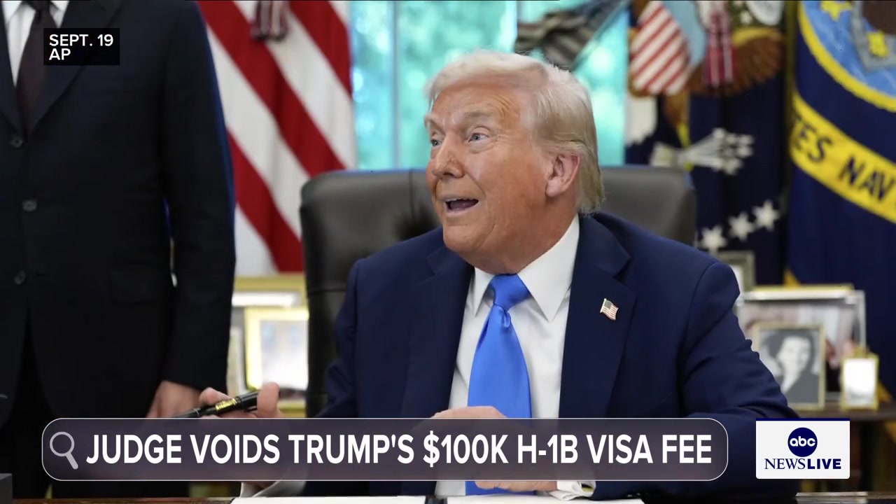 Federal judge blocks President Trump $100,000 H-1B visa fee:  *What is a H-1B visa? *Who can apply for a H-1B visa? *Why does Trump want to change the H-1B visa policy?
