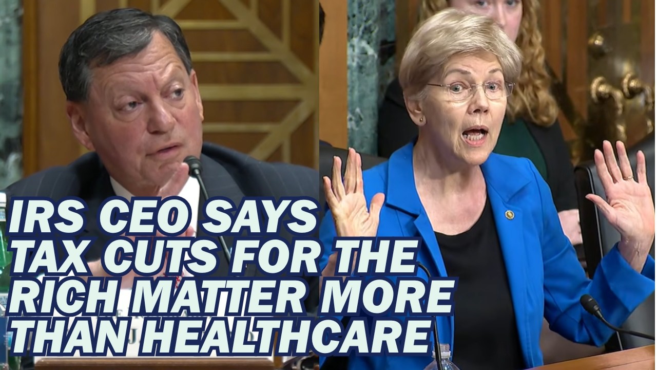On Tax Day, Warren Blasts Trump IRS CEO for Choosing Giant Corporations Over Taxpayers and Families