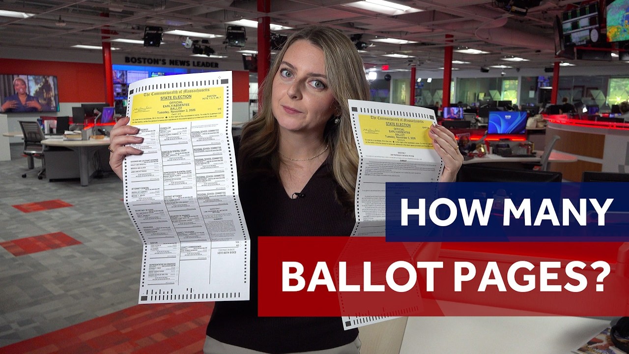 How many pages on the Massachusetts ballot?