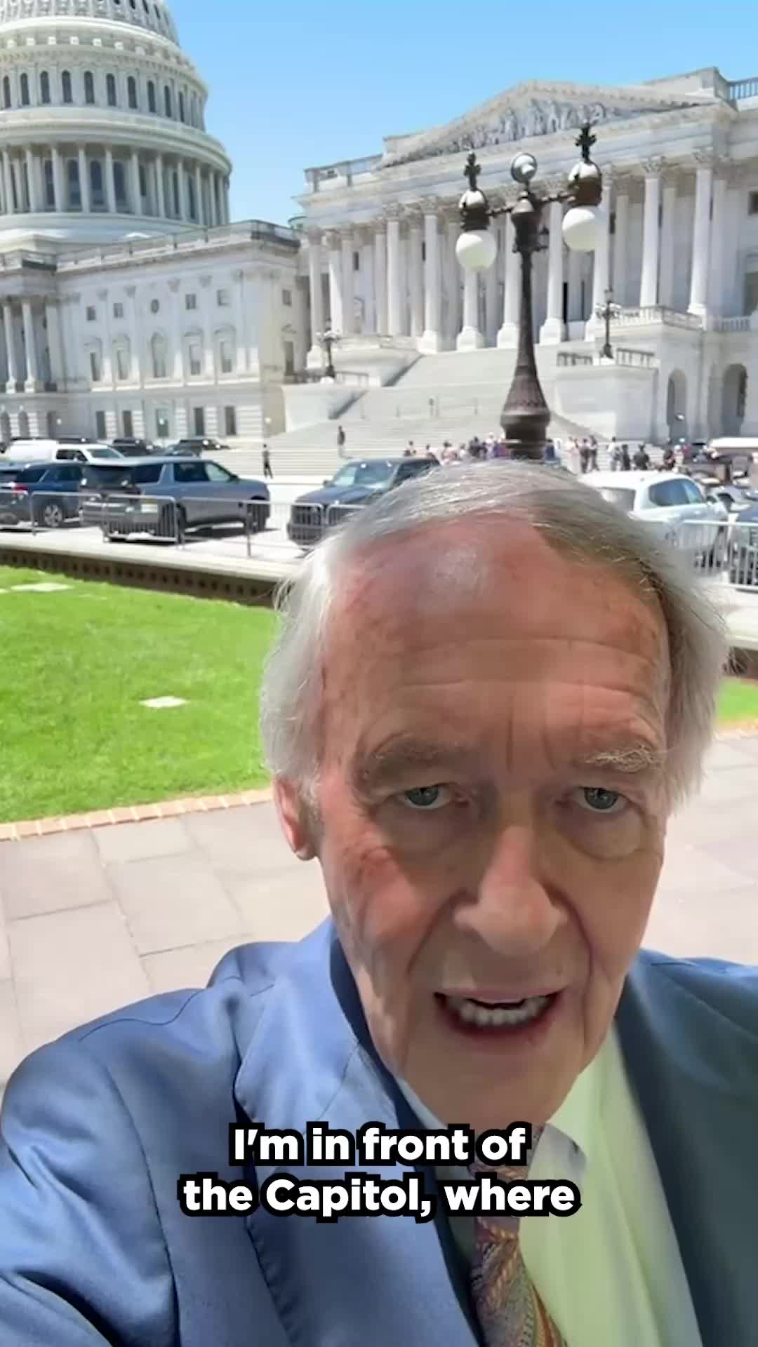 I just introduced my Slash the Pentagon Act to cut Donald Trump's 1.5 TRILLION dollar defense budget in half. No more illegal wars. No more reckless endangerment of American lives. 