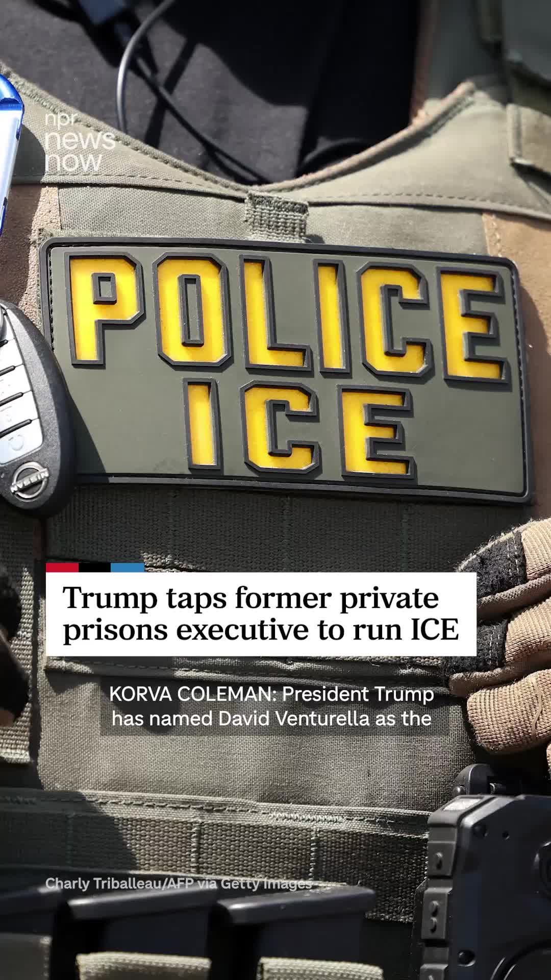 President Trump has named David Venturella as the acting director of Immigration and Customs Enforcement. He was previously an executive with the private prison company, GEO Group.