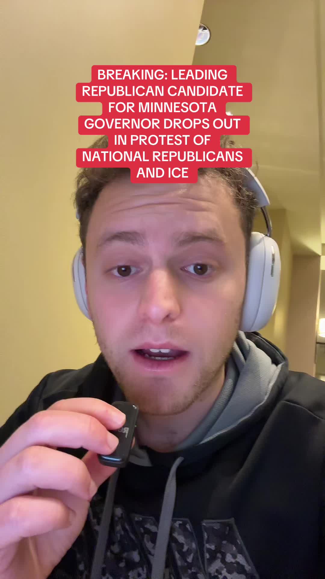 Leading Republican Candidate For Minnesota Governor Drops Out In Protest of National Republicans and Ice 