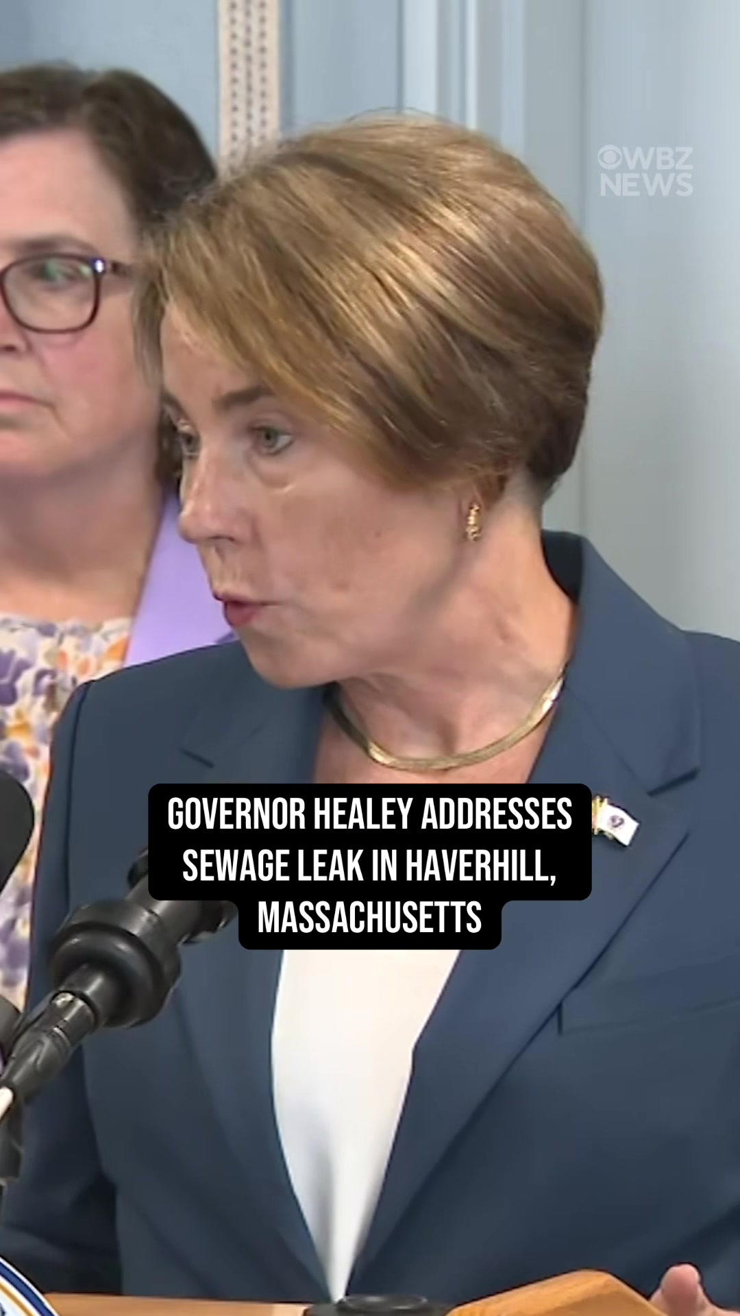 Governor Maura Healey traveled to Haverhill on Tuesday to meet with officials about the recent sewage leak affecting many communities in Massachusetts. 