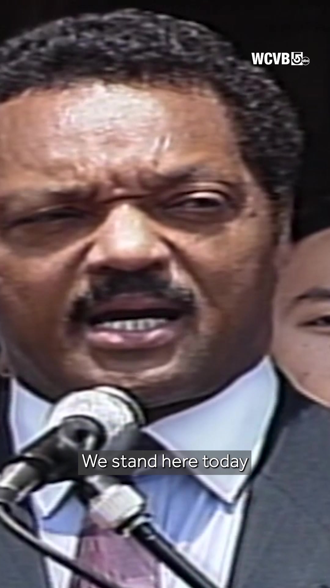 Rev. Jesse Jackson spoke with CityLine in 1990 when he addressed faculty diversity at Harvard University. Jackson died Tuesday at age 84.