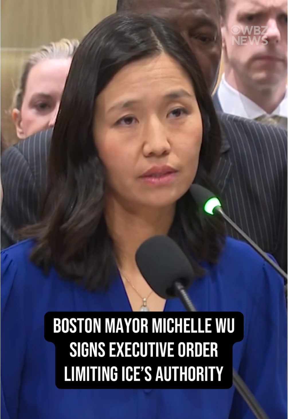 Boston Mayor Michelle Wu signed an executive order on Thursday blocking ICE from using city property for immigration enforcement, saying the move is meant to protect residents from “unconstitutional and violent” federal operations. 